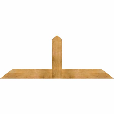 Ekena Millwork Portland Rough Sawn Timber Gable Bracket, Western Red Cedar, 72"W x 27"H x 2"D x 6"F, 9/12 Pitch GBW072X27X0206POR00RWR